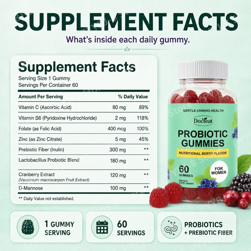 Women Probiotic Gummies 60 Cou - огляд і ціна Probiotics Women Health