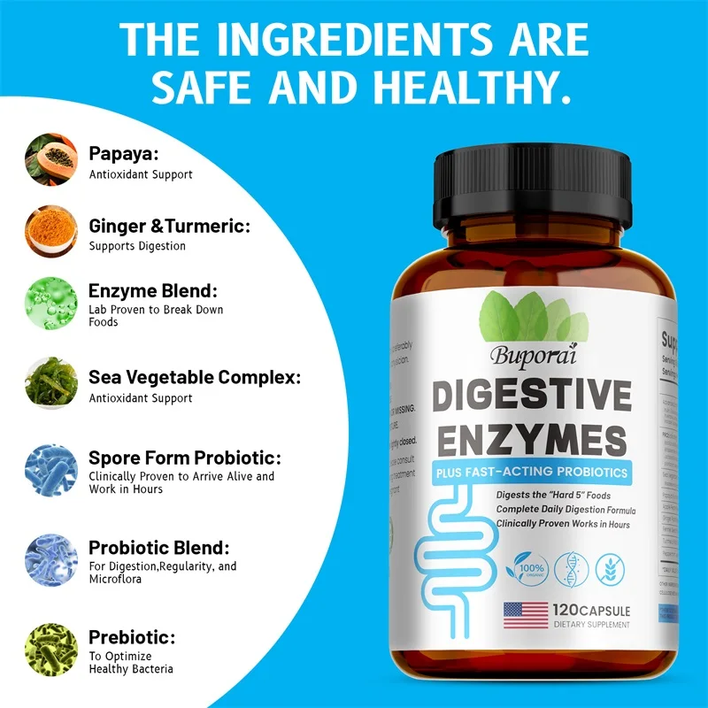 Digestive Enzymes Supplement - - огляд і ціна Probiotics Women Health