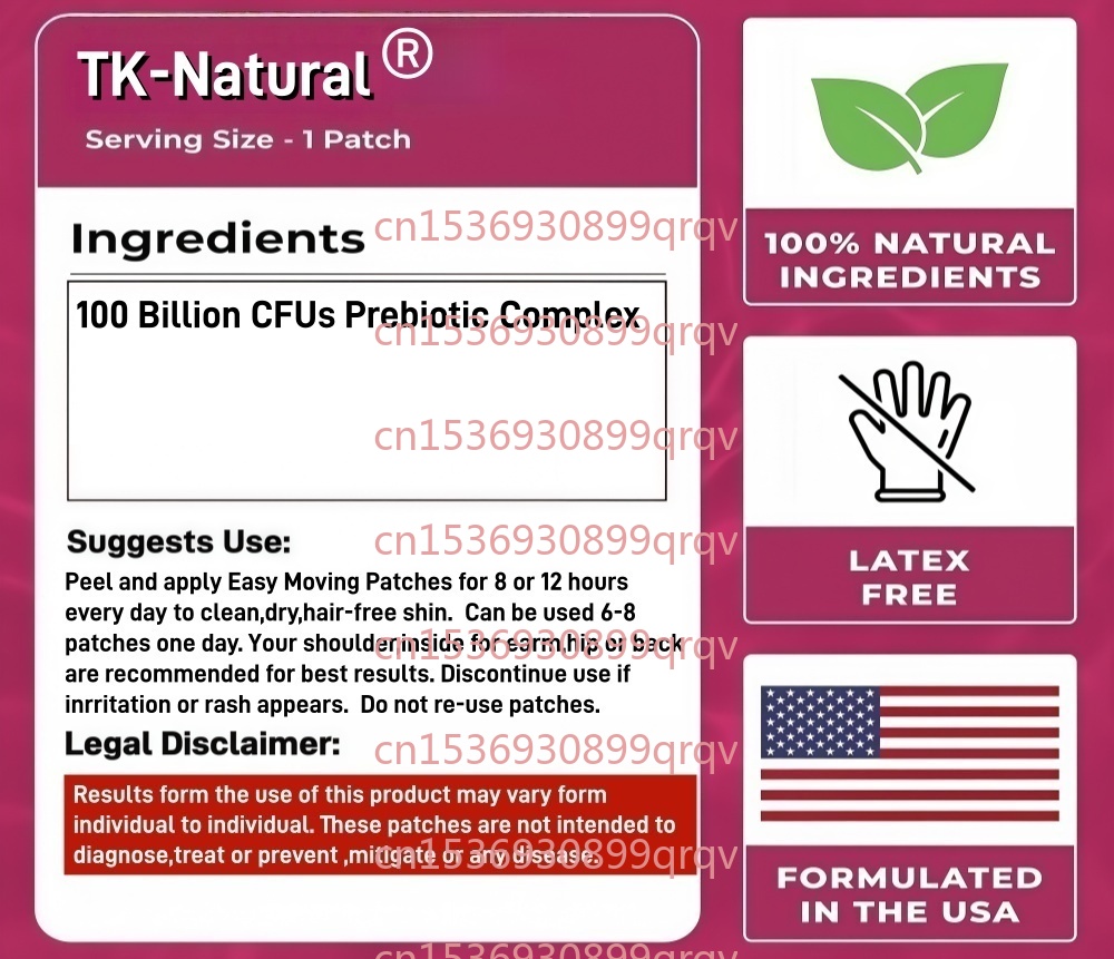 30 Patches Probiotics Transder - огляд і ціна Probiotics Women Health