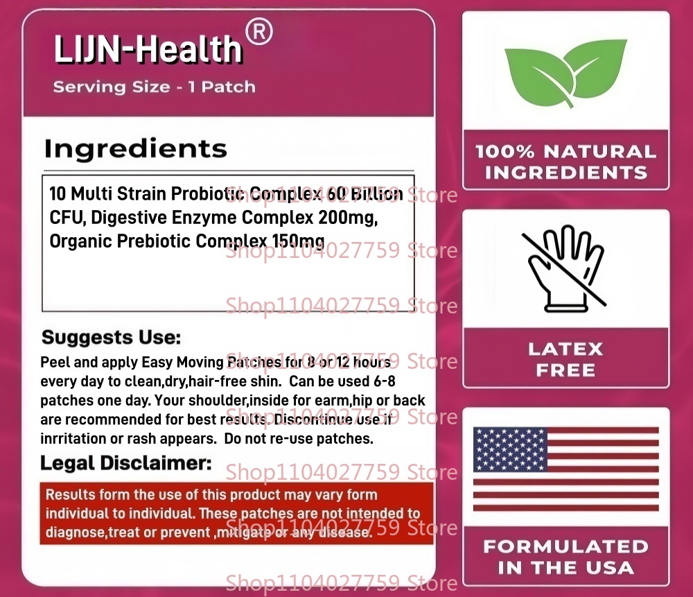 30 Patches Probiotics Transder - огляд і ціна Probiotics Women Health